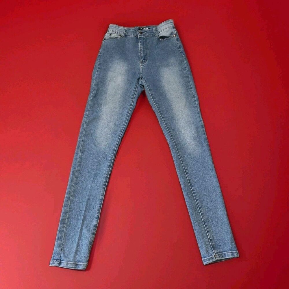 Fashion Nova Classic High Rise Skinny Jeans Medium Wash Stretch Size 9/10
